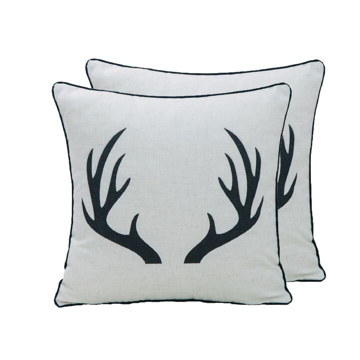 Cottage Icons throw pillow - set of 2