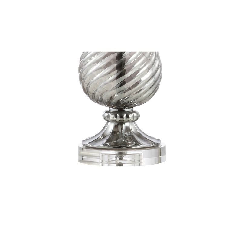 Murano Swirled Crystal/Glass LED Table Lamp