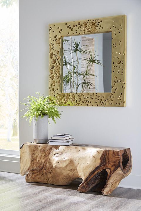 Splotch Gold Leaf Mirror