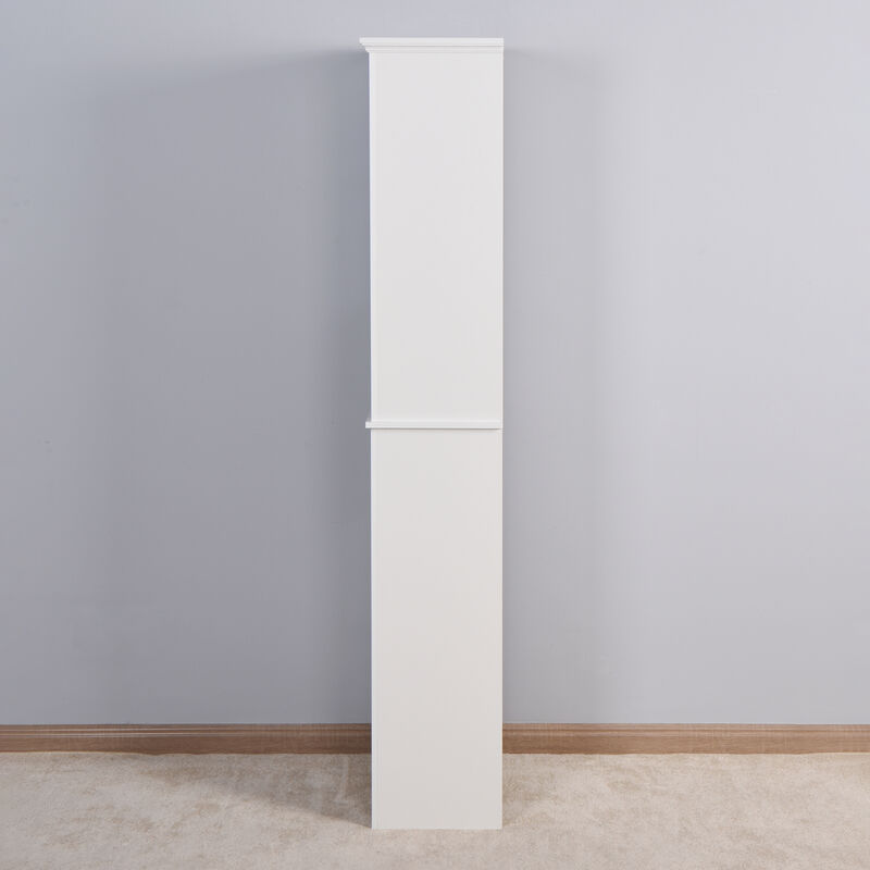 Bathroom Floor Storage Cabinet With 2 Doors Living Room Wooden Cabinet With 6 Shelves