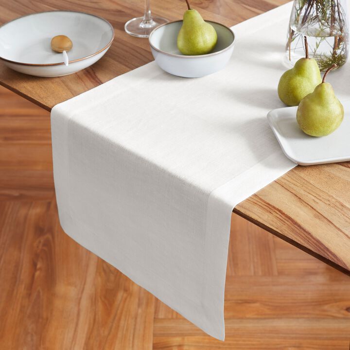 Solino Home 100% Pure Linen Table Runner | Sonoma