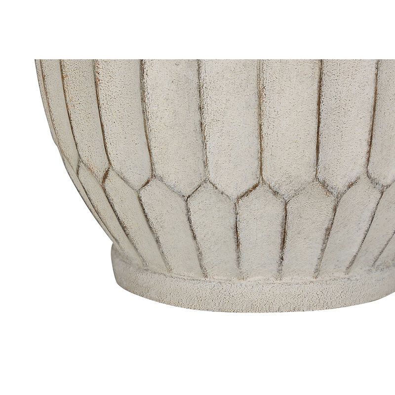 Monarch Specialties I 9720 - Lighting, 24"H, Table Lamp, Cream Resin, Ivory / Cream Shade, Transitiona