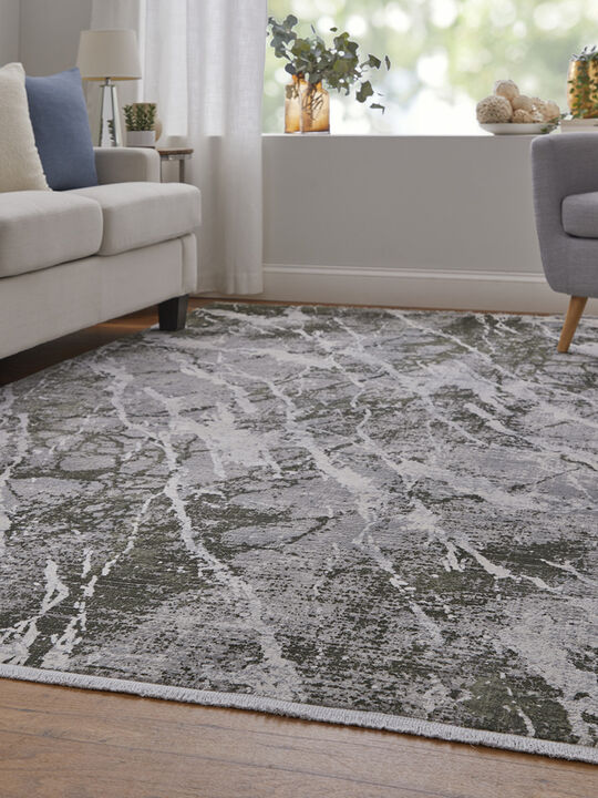 Cadiz 39N6F 2'2" x 3'2" Gray/Green/Taupe Rug