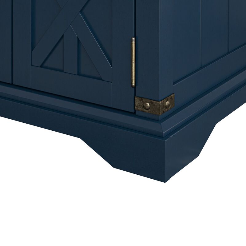 FESTIVO Farmhouse End Table with Charging Station