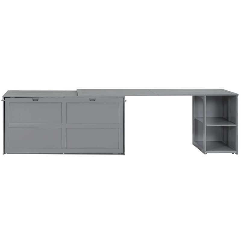 Merax Murphy Bed Cabinet with Storage