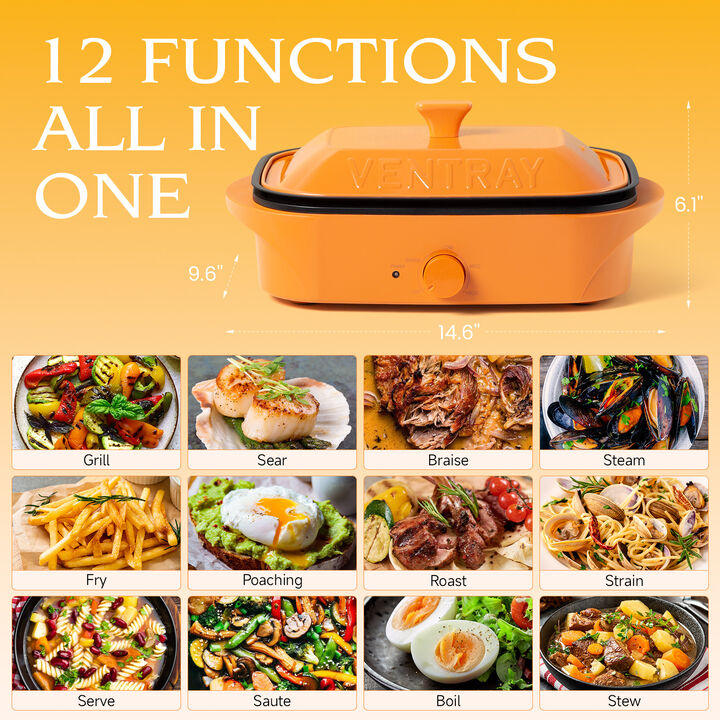 Ventray Essential Every Grill 12-In-1 Electric Indoor Grill