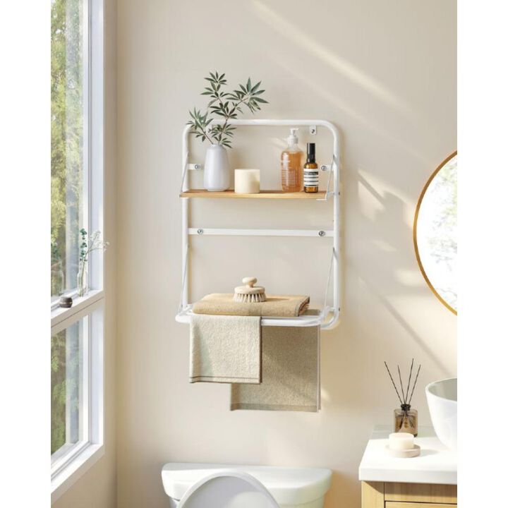 Wall-Mounted Clothes Drying Rack for Efficient Laundry Drying and Space-Saving