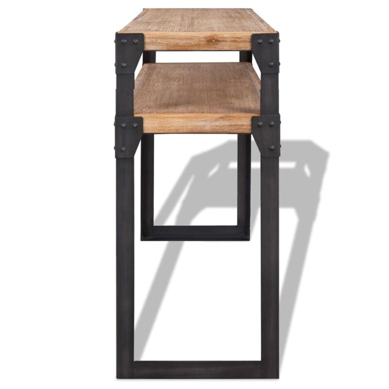 vidaXL Console Table Solid Acacia Wood 47.2"x15.7"x33.5"