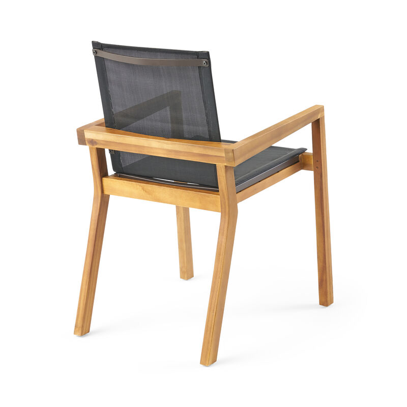 Merax 2 Pieces Dining Chairs for Outdoor Indoor