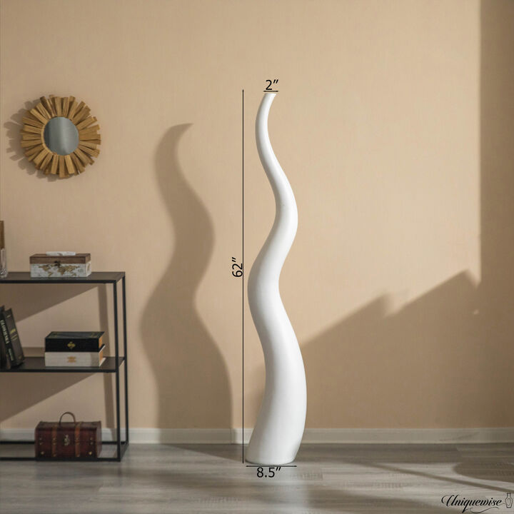 62" Tall Animal Horn Shape Floor Vase