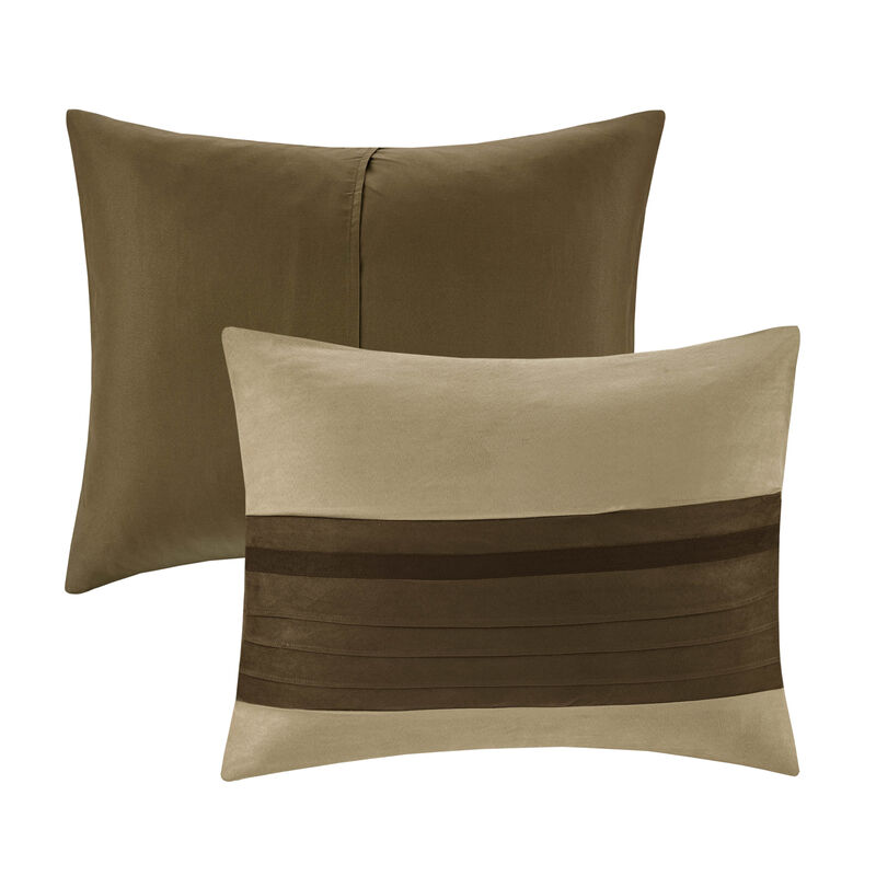 Gracie Mills Bryony 7-Piece Microsuede Comforter Set