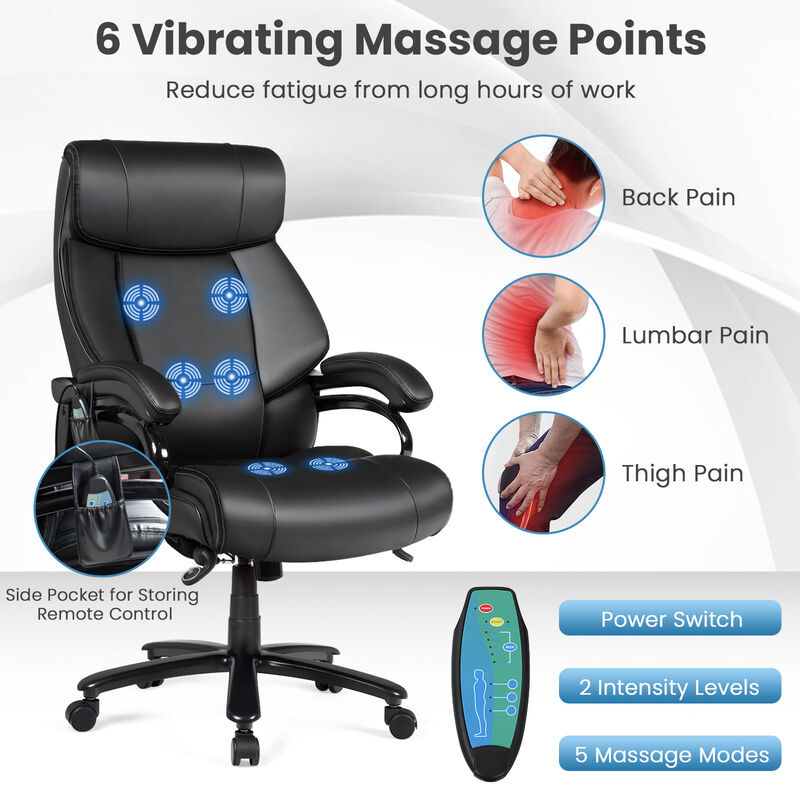 400lb PU Leather Massage Office Chair