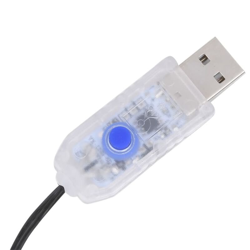 vidaXL Christmas Tree Net Lights with 180 LEDs Blue 70.9"