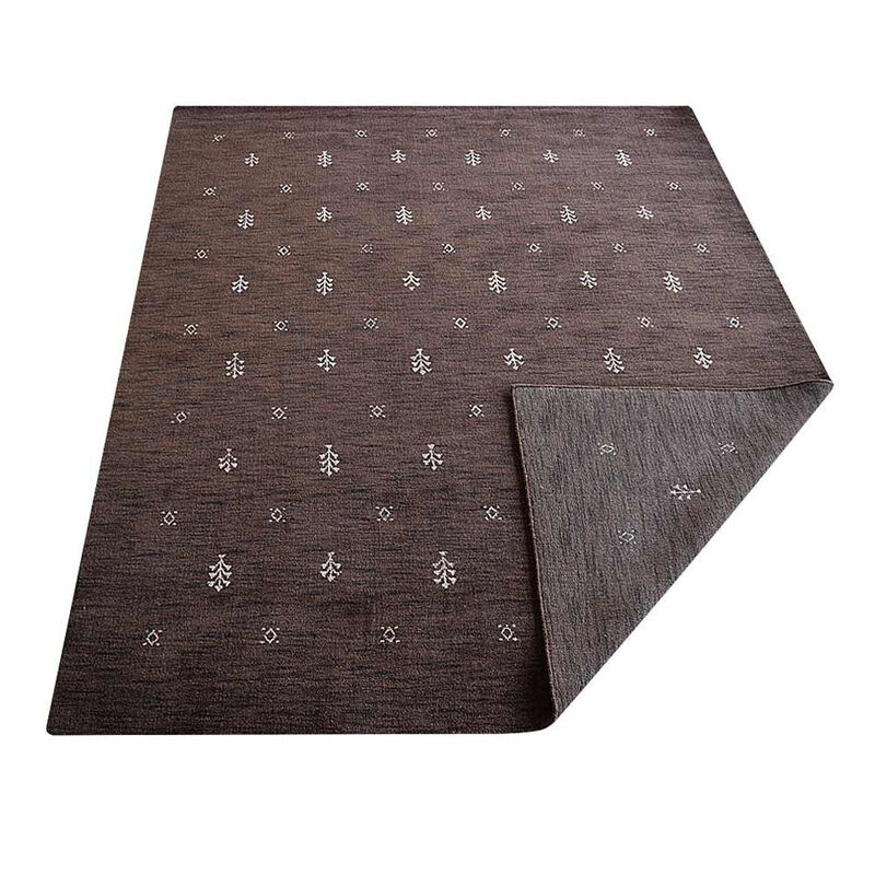Rugsotic Carpets Hand Knotted Loom Wool 3'x5' Area Rug Contemporary Brown White L00501