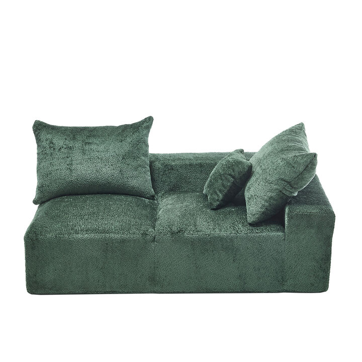 Merax Modern Deep Seat Chenille Fabric Sofa Couch