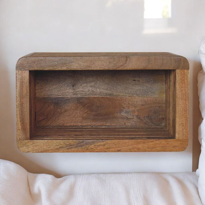 Artisan Furniture Solid Wood Soba Wall Mounted Bedside