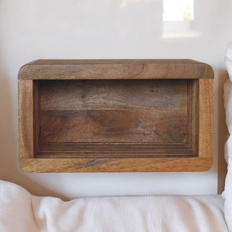 Artisan Furniture Solid Wood Soba Wall Mounted Bedside