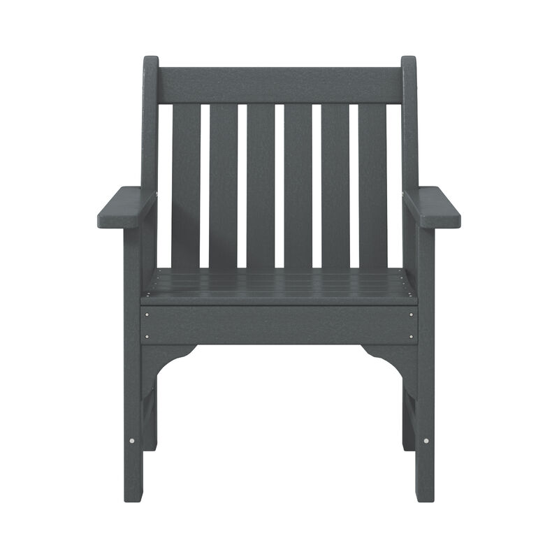 WestinTrends Outdoor Patio HDPE Adirondack Dining Arm Chairs (Set of 4)