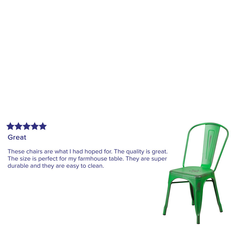Distressed  Metal Chair