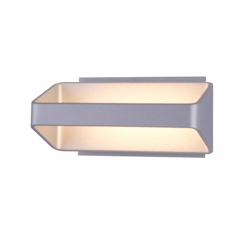 VONN Lighting Up-Down integrated LED Wall Sconce Light in Silver