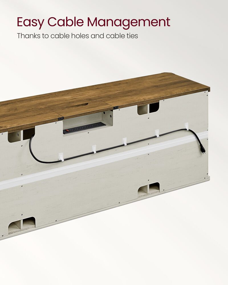 23.9" High TV Stand for TVs up to 75 Inches