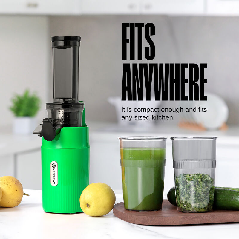 Ventray Essential Ginnie Juicer Compact Small Cold Press Masticating Slow Juicer