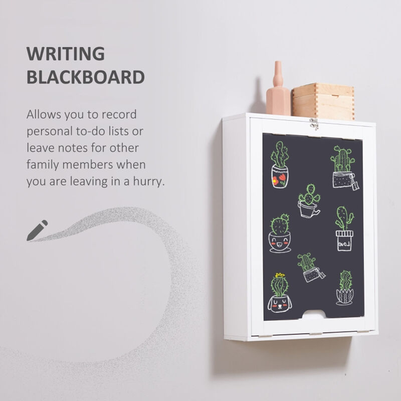 Wall-Mounted Work Desk Cabinet with Fold-Down Table