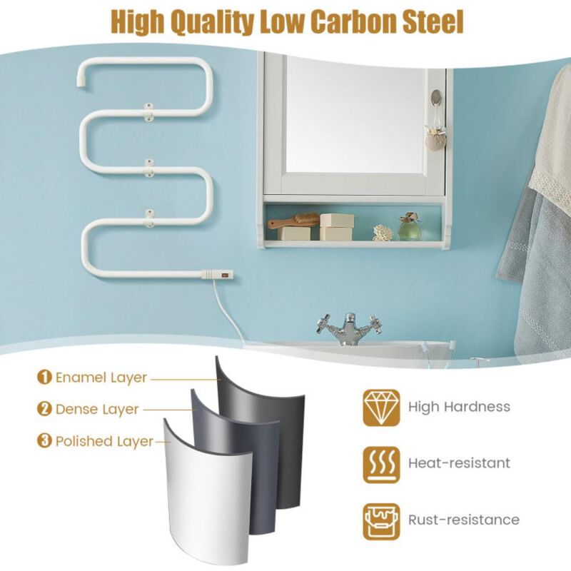 Hivvago 100W Electric Towel Warmer Drying Rack