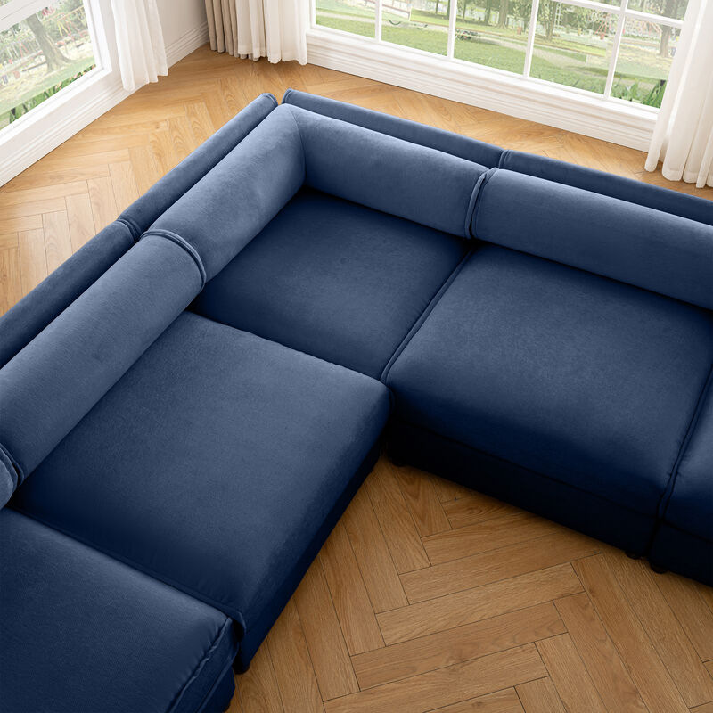 Merax Modern Modular Sectional Sofa with Storage