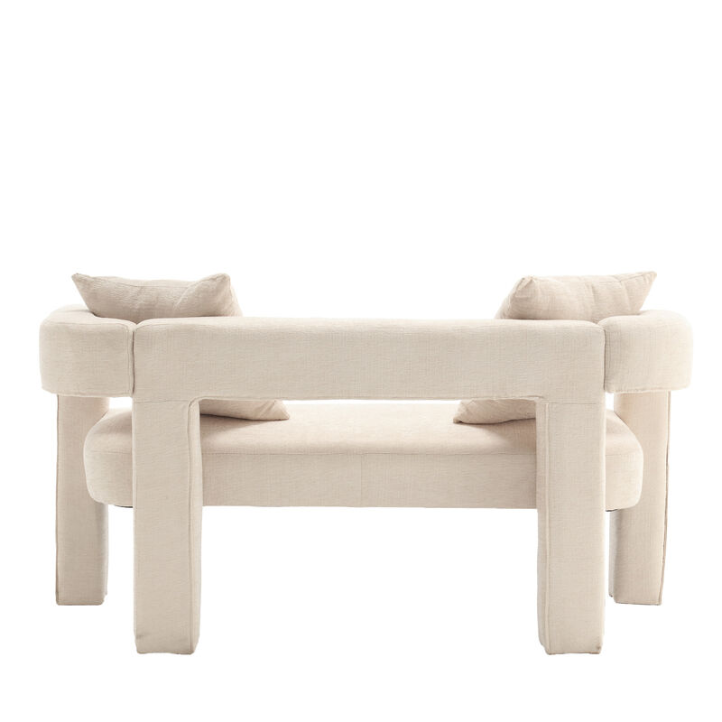 Merax Modern Chenille Loveseat Sofa