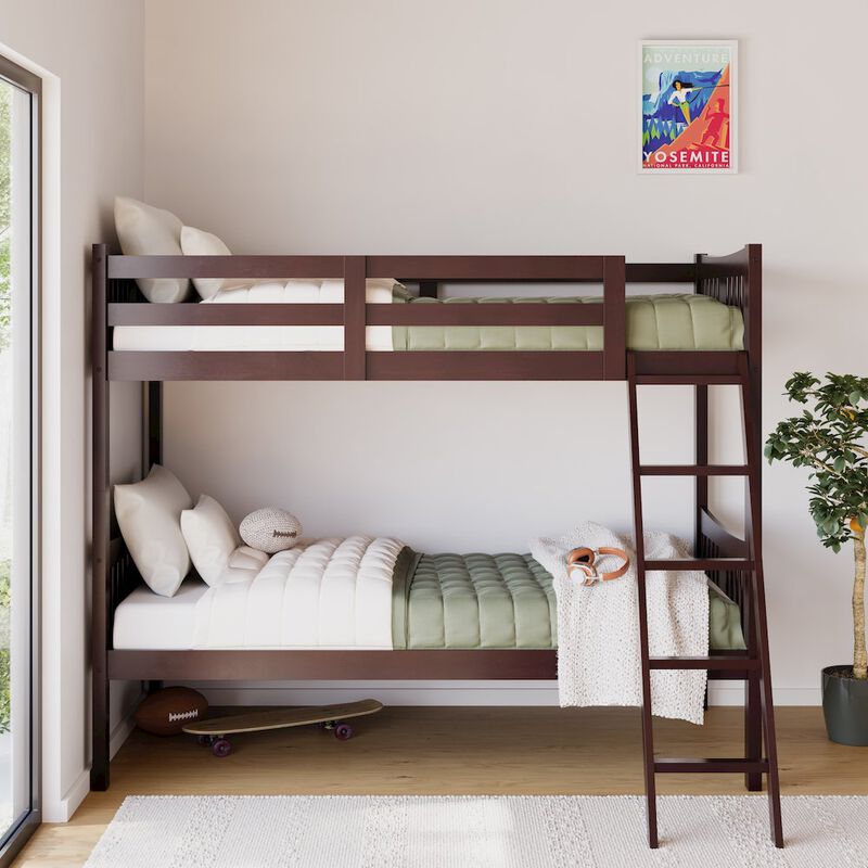 Storkcraft Caribou Twin-over-Twin Bunk Bed (Espresso)