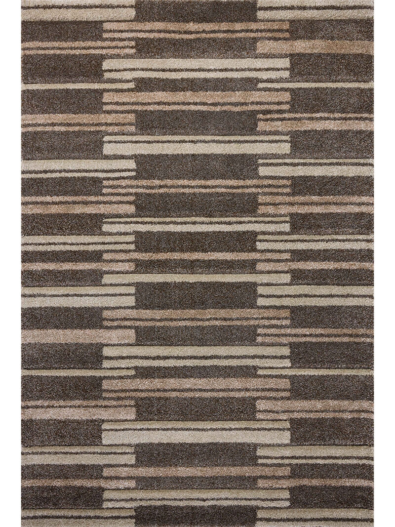 Silas SLA-08 Mocha / Champagne 18" x 18" Sample Rug by