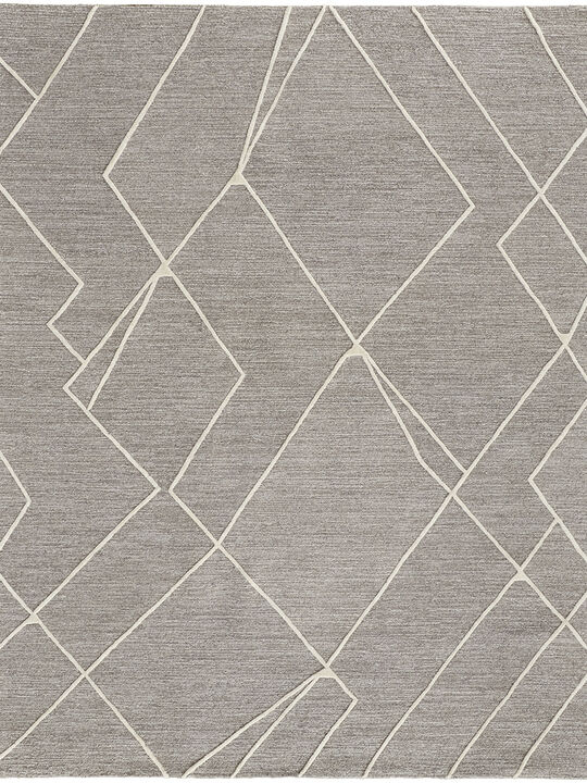 Euclid T8004 Gray/Ivory 8' x 10' Rug By Thom Filcia