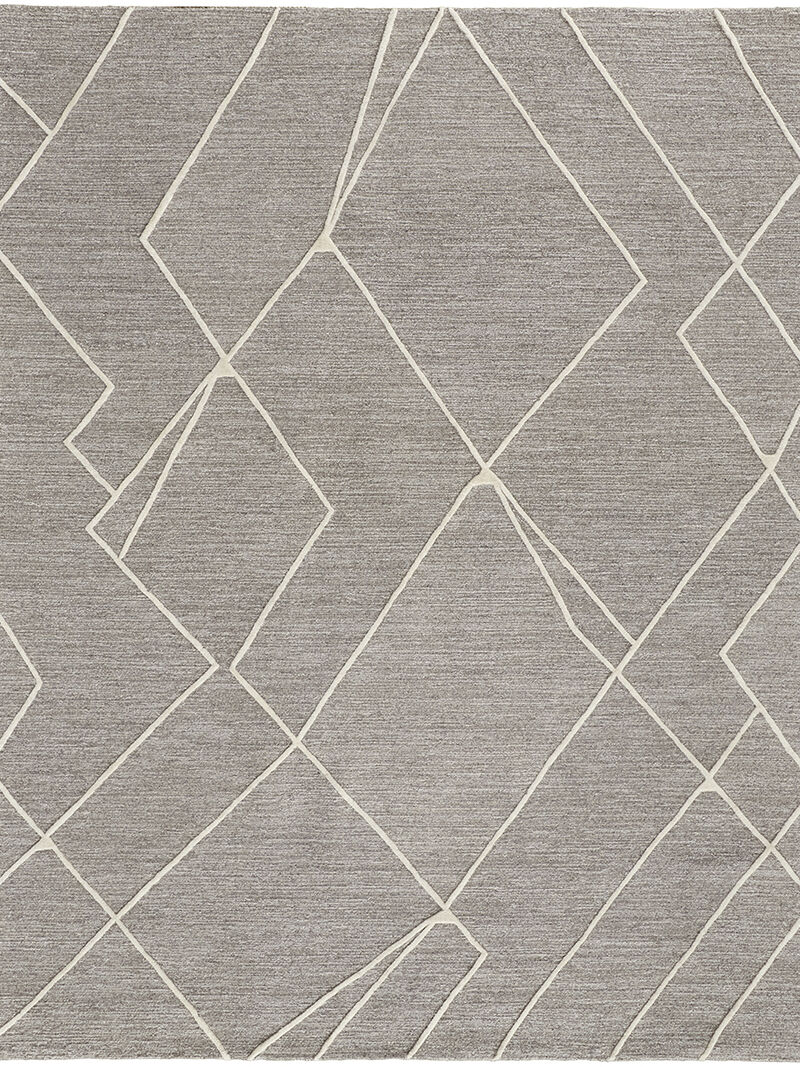 Euclid T8004 Gray/Ivory 8' x 10' Rug By Thom Filcia