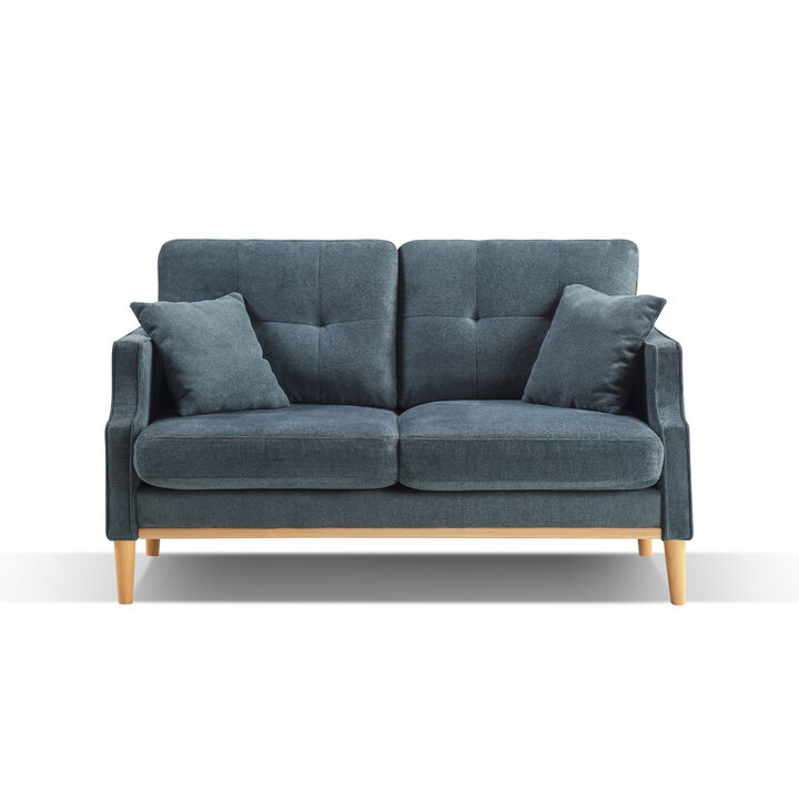 Loveseats 2 Seater Sofa For Primary Living Space, Bedroom, Office, Waterproof Fabric, USB Chair