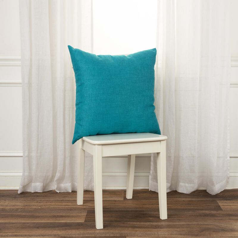 22"x22" Indoor/Outdoor Pillow, Dark Teal