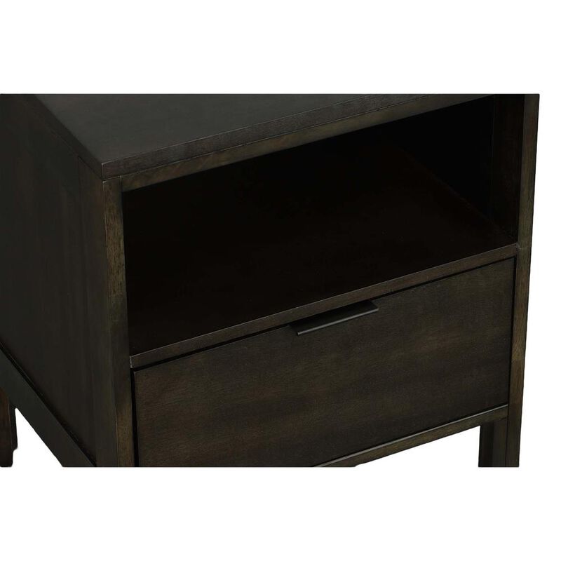 Nightstand , Dark Walnut
