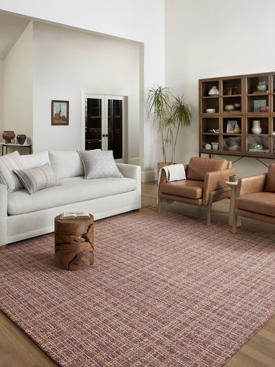 Polly POL03 Berry/Natural 7'9" x 9'9" Rug
