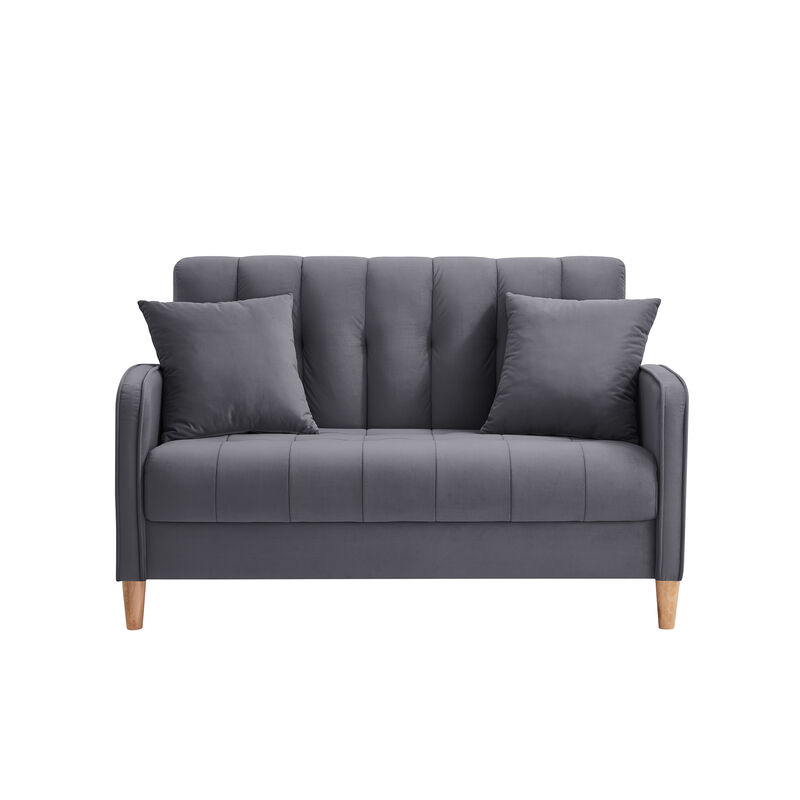 Merax Modern Velvet Loveseat Sofa Couch for Living Room