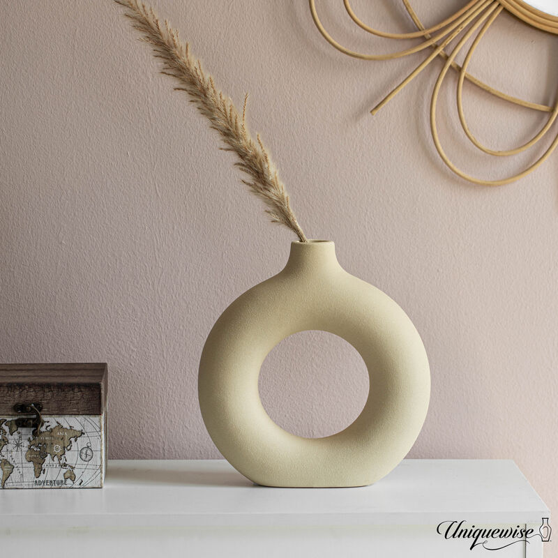 9-Inch Decorative Ceramic Table Vase