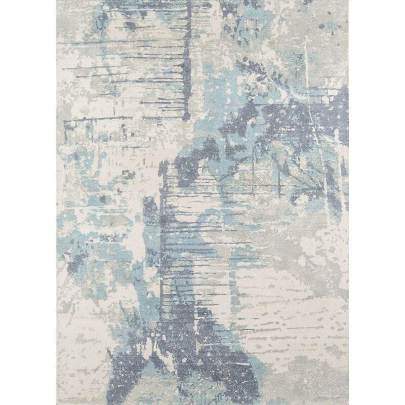 Momeni Casual Rectangle Area Rug, Blue, 8' X 11'