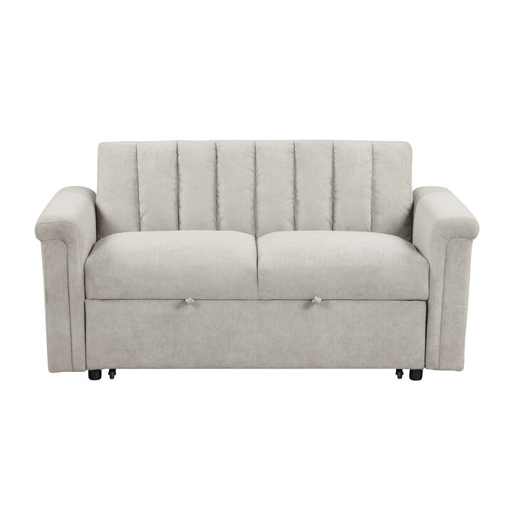 Merax Convertible Soft Cushion Sofa Pull Bed