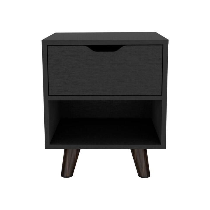 Nightstand Carleen, Bedroom, Black