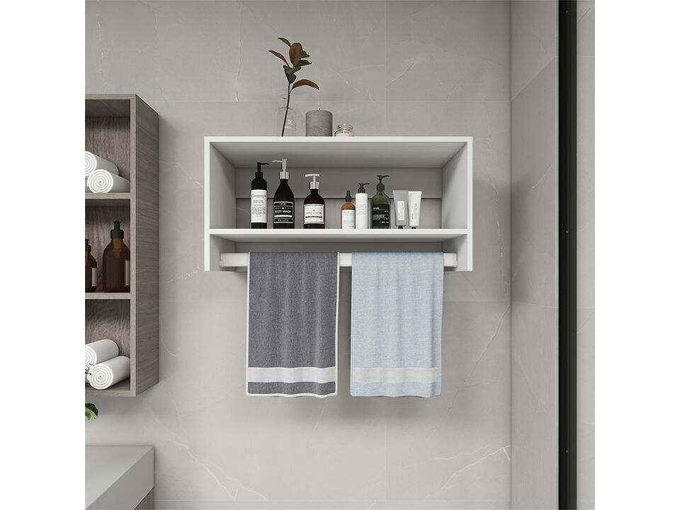 Modern Closet Organizer System,Wall Mounted Closet Organizers and Storage Walk in Closet System Closet Rack and Shelving Closet Storage for Bedroom,White