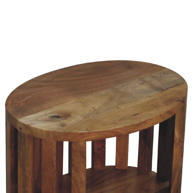 Ariella Single Shelf  Solid Wood Nightstand