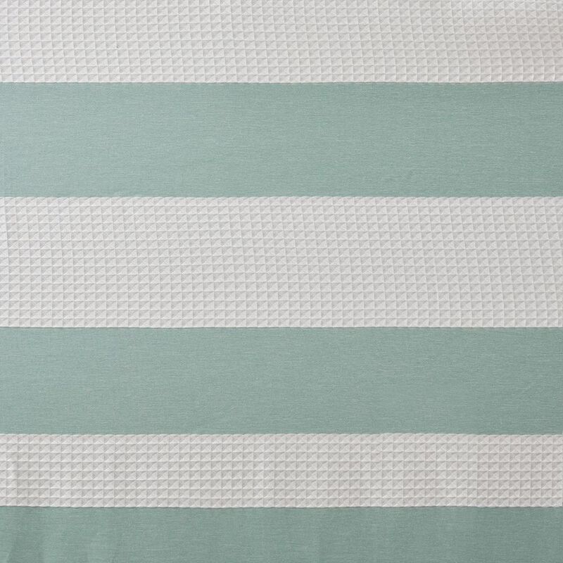 Belen Kox Aqua Waffle Weave Shower Curtain, Belen Kox