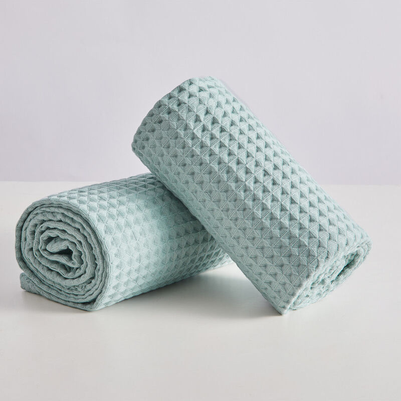 Dolce Mela Waffle Bath Towels Set of 2