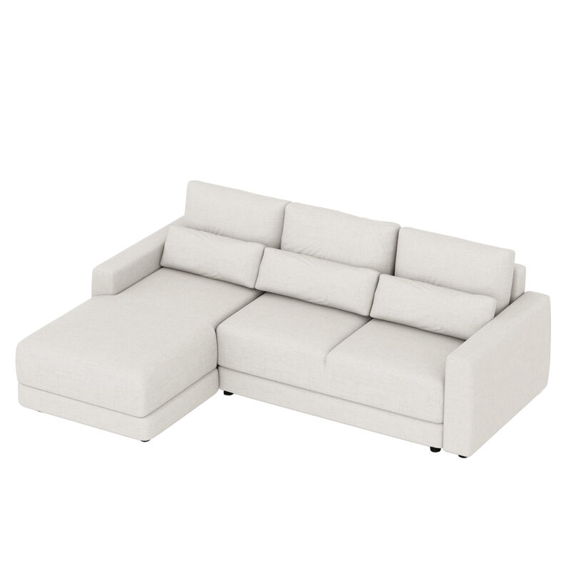 Merax L-shaped Modular Sectional Sofa  with 3 Pillows