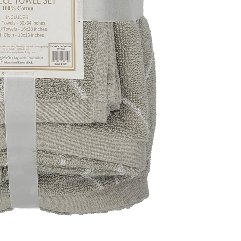 Knightsbridge Luxurious 6 Pieces Yarn Dyed Jacquard All Season Towel