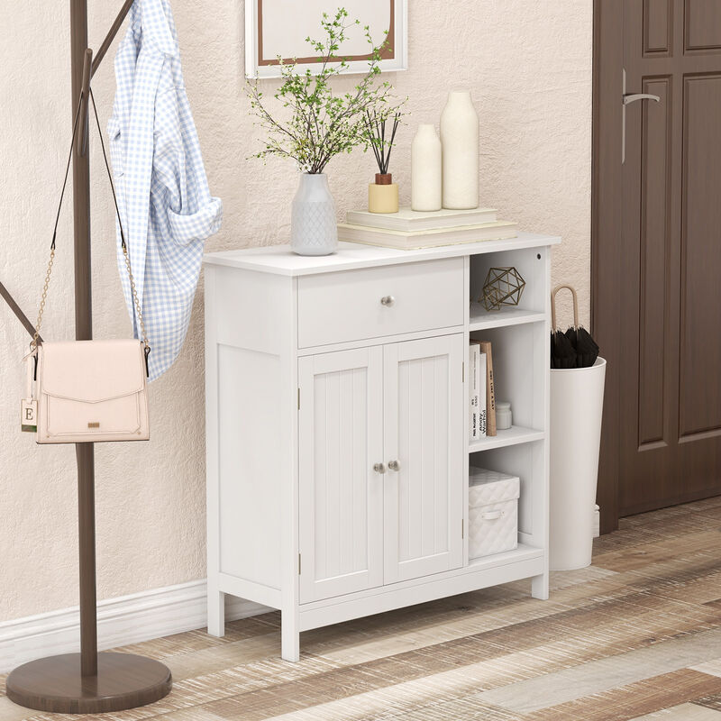 Freestanding Bathroom Cabinet Storage Organizer with 1 Large Drawer